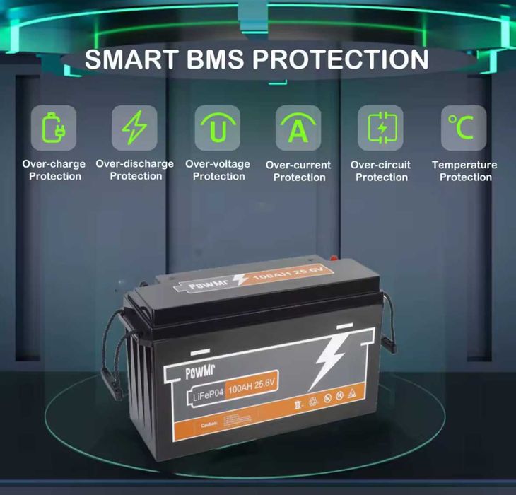 Батерия Pow Mr LifePo4 25,6 v 100A