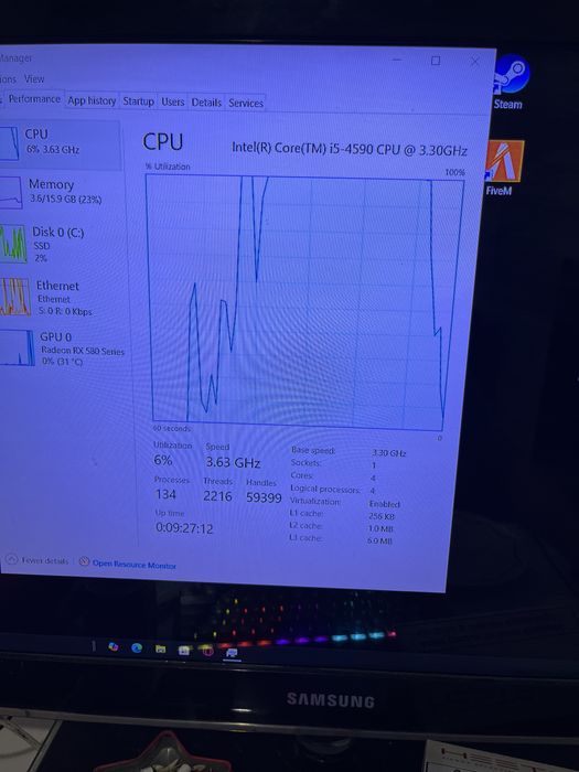 pc gaming rx 580 8gb 16 gb ram