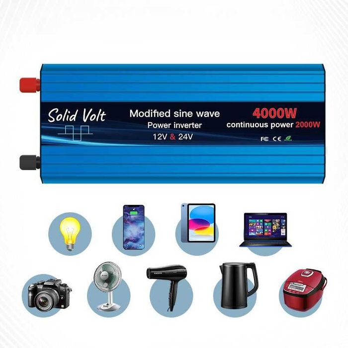 Invertor 2000W/4000W unda modificata, 12V si 24 V