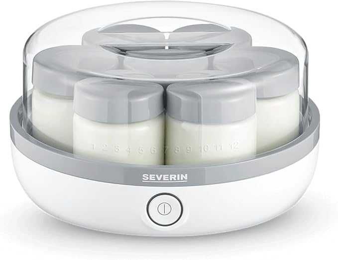 SEVERIN Машина за домашно и веган кисело мляко със 7 буркана  с капак