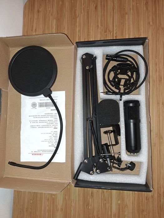 Microfon de studio condenser edman BM800 cu stand inclus