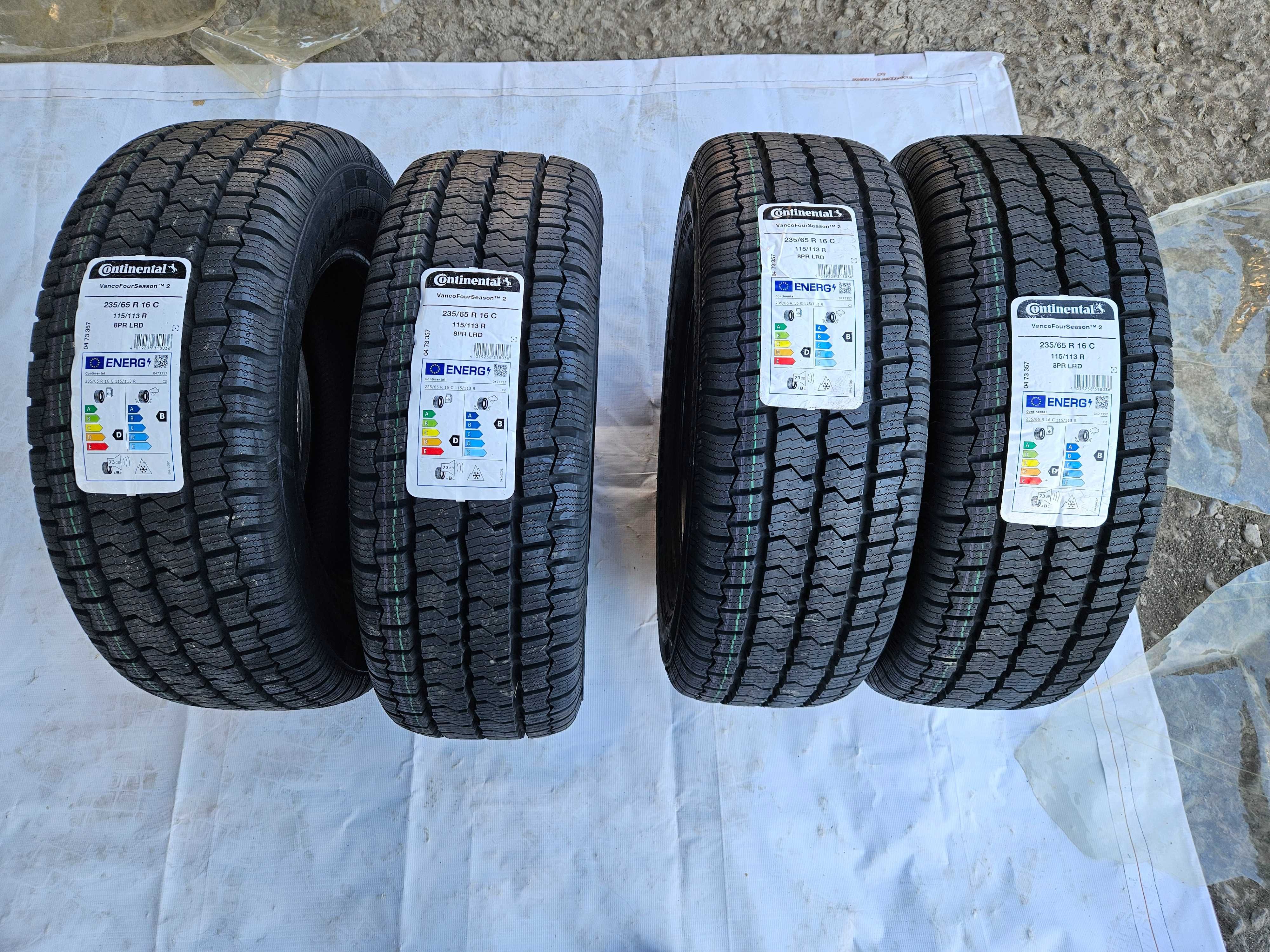 Нови бусови гуми 235/65R16C Continental FourSeason 2 115R 300лв. с ДДС