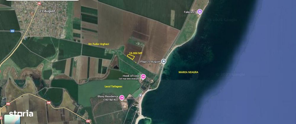 Teren intravilan in localitatea 23 August , str. Tudor Arghezi , 400 m