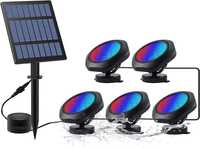 Соларни лампи за езерце CORESLUX, IP68 с 18 LED перли за лампа, 5 броя
