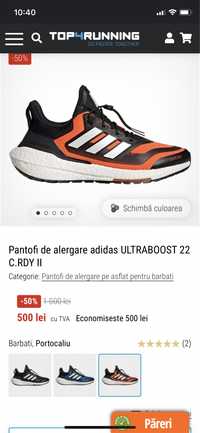 Pantofi de alergare adidas ULTRABOOST 22 C.RDY II