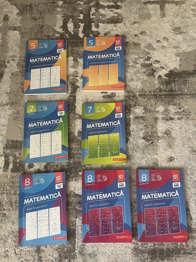 Vand culegeri matematica si romana clasele 5-8, pregatire evaluare