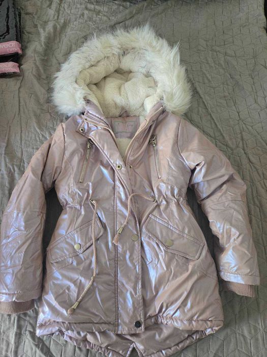 Розово детско яке