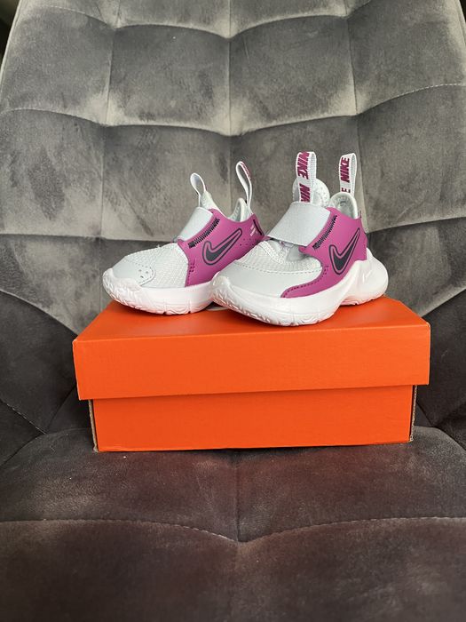 Nike Flex Runner 3 Slip-On Mov/Alb – Copii, Nou, Mărimea 17