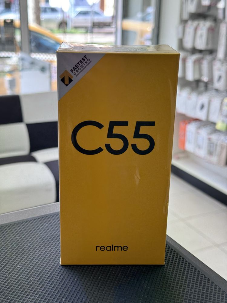 Realme C55 , 128 GB / 6GB RAM , Rainy Night * Чисто Нов*