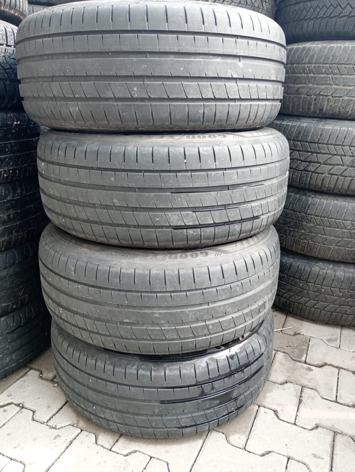 4jante 5x112 originale Audi A6 ănvelope vara 225/55/17 6mm  dot4122