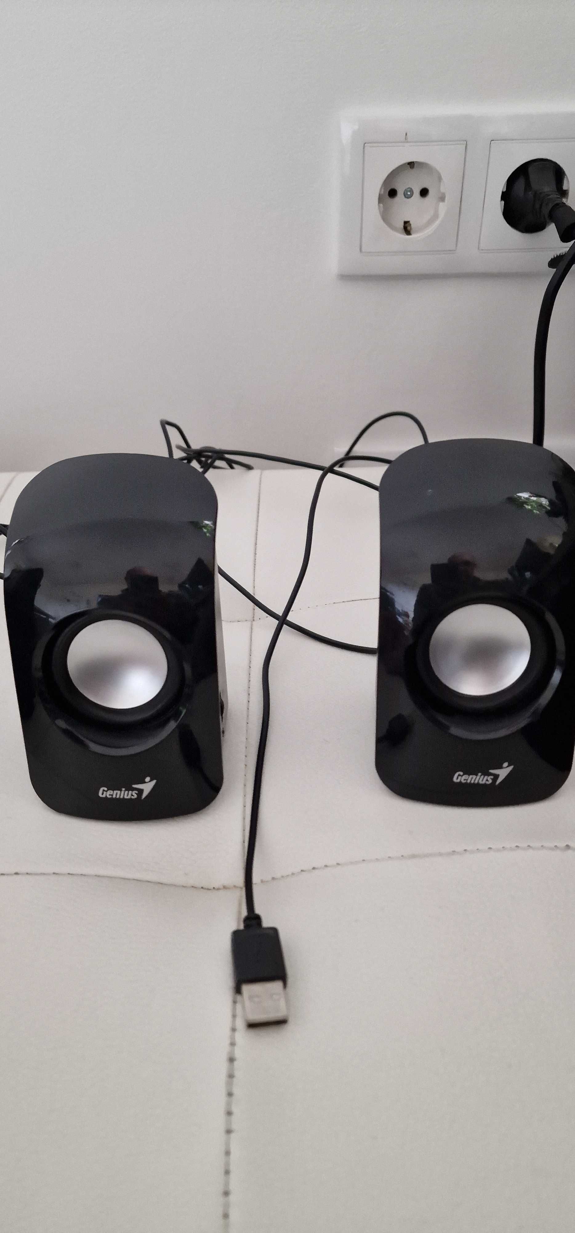 Тонколони Speakers Genius 2.0  SP-U115 2x0.75W, USB, Black