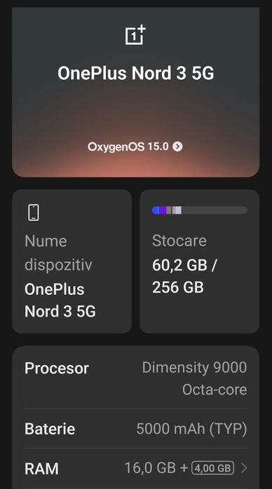 OnePlus Nord 3, 5G, 16GB+4 GB RAM, 256GB