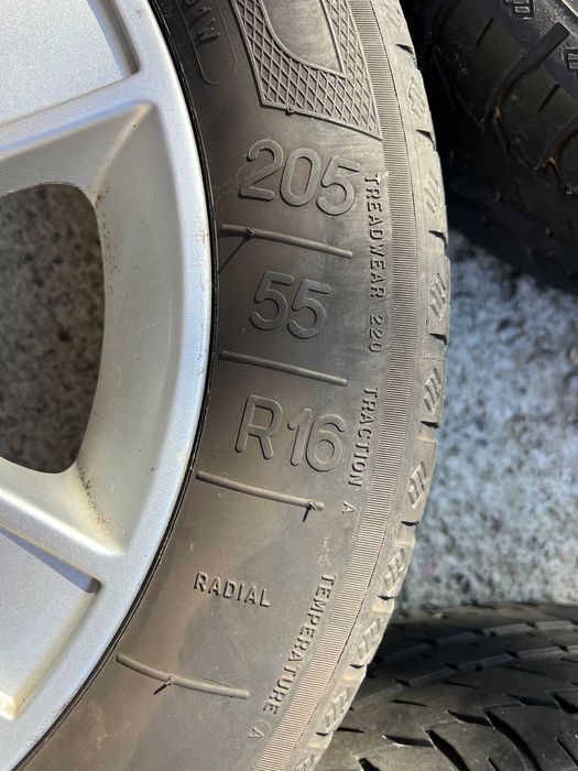 Гуми с джанти 16 цола 5x112 за VW Audi Skoda Seat