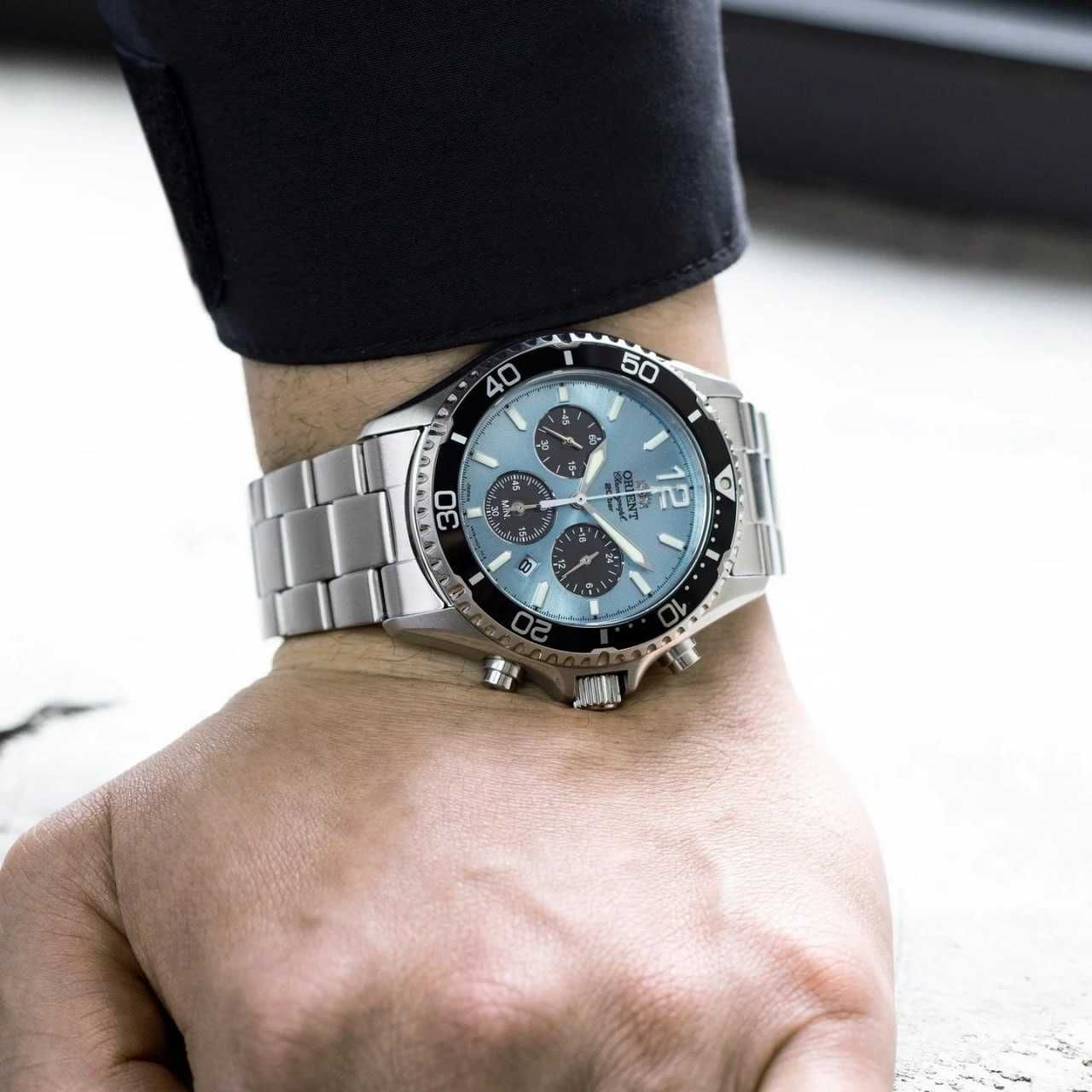 Orient Mako 43 Solar Chronograph Blue