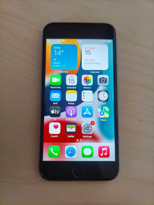 Apple iPhone 6S 64GB фабрично отключен телефон, без забележки като нов