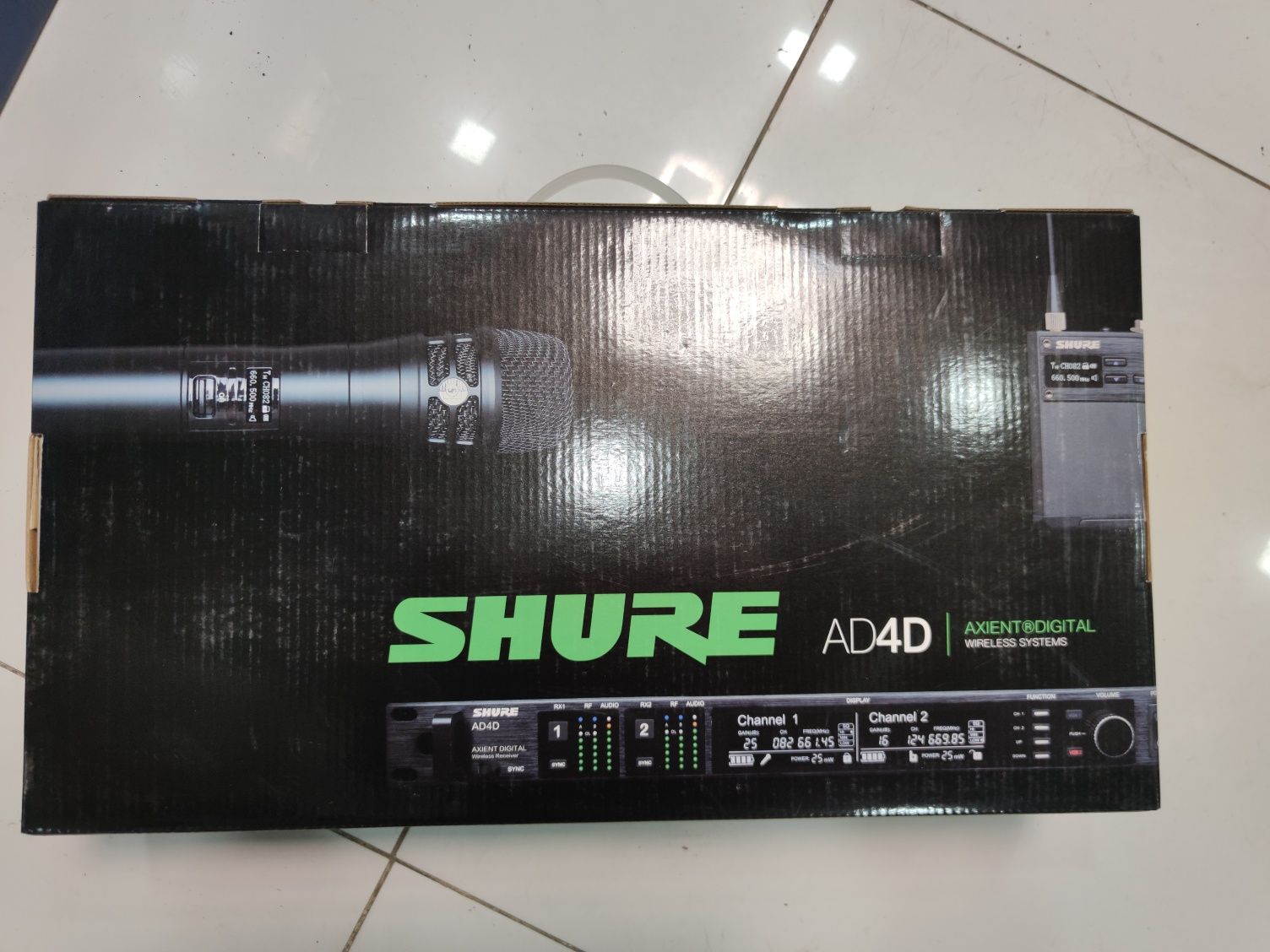 Shure AD4DE=-A - Двухканальный беспроводной приёмник, 470-636 МГц (A),