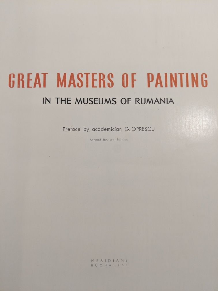 Mari pictori în muzeele românești - engleză de lux