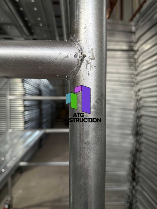 Оцинкованные строительные леса с настилом, труба 40×2.5мм, прочные