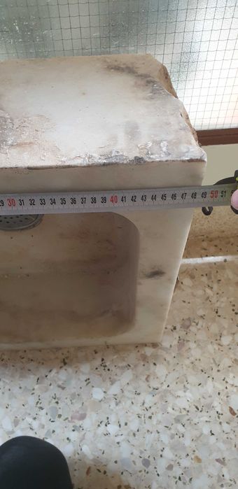 Мраморна мивка масивна