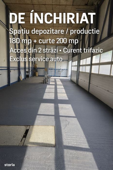 Spațiu de închiriat – depozitare sau producție