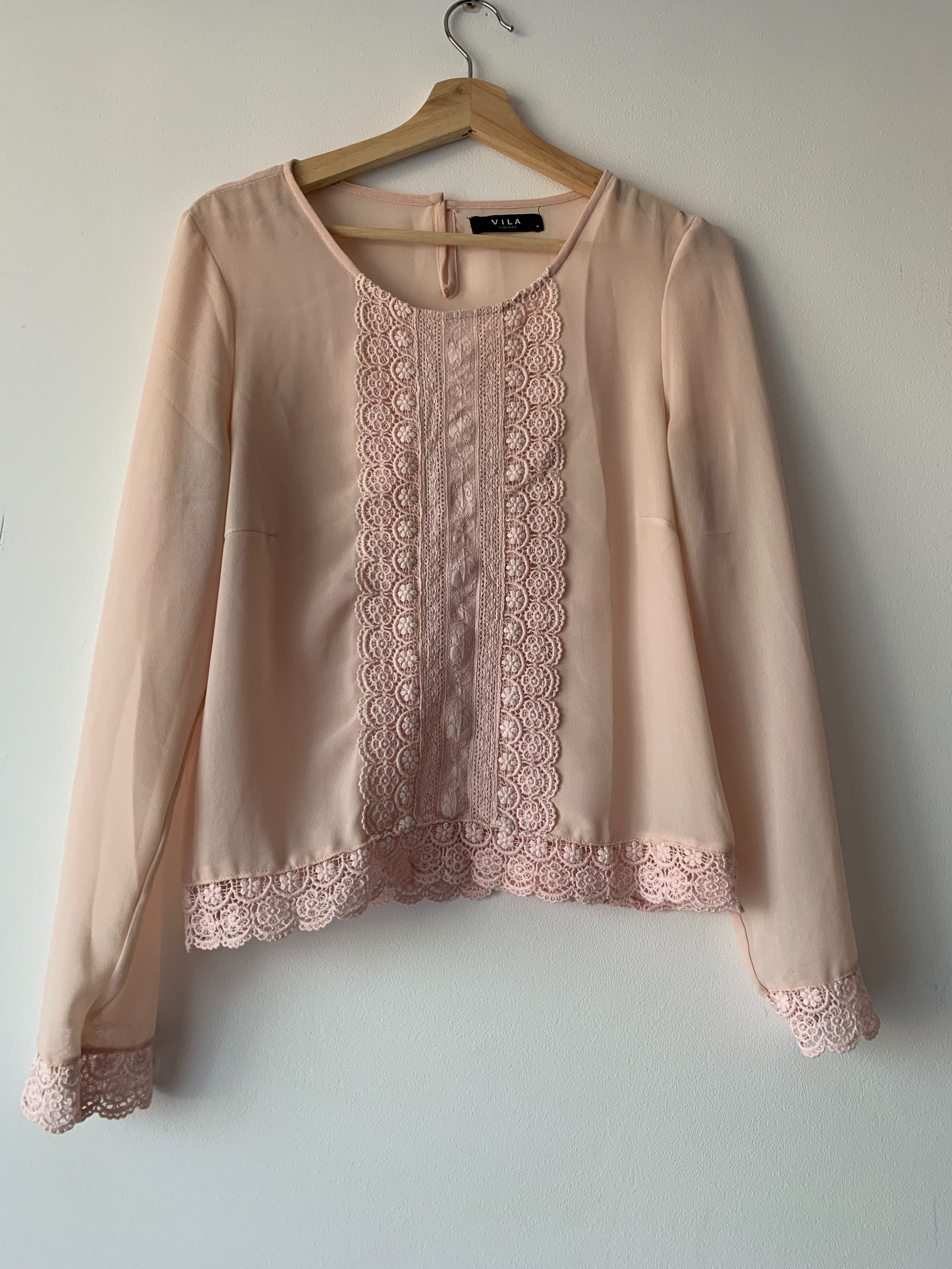 Bluza roz pal-pudrat