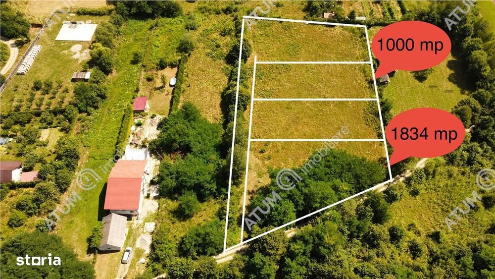 Teren intravilan de vanzare 1000 mp in Avrig zona Valea Avrigului