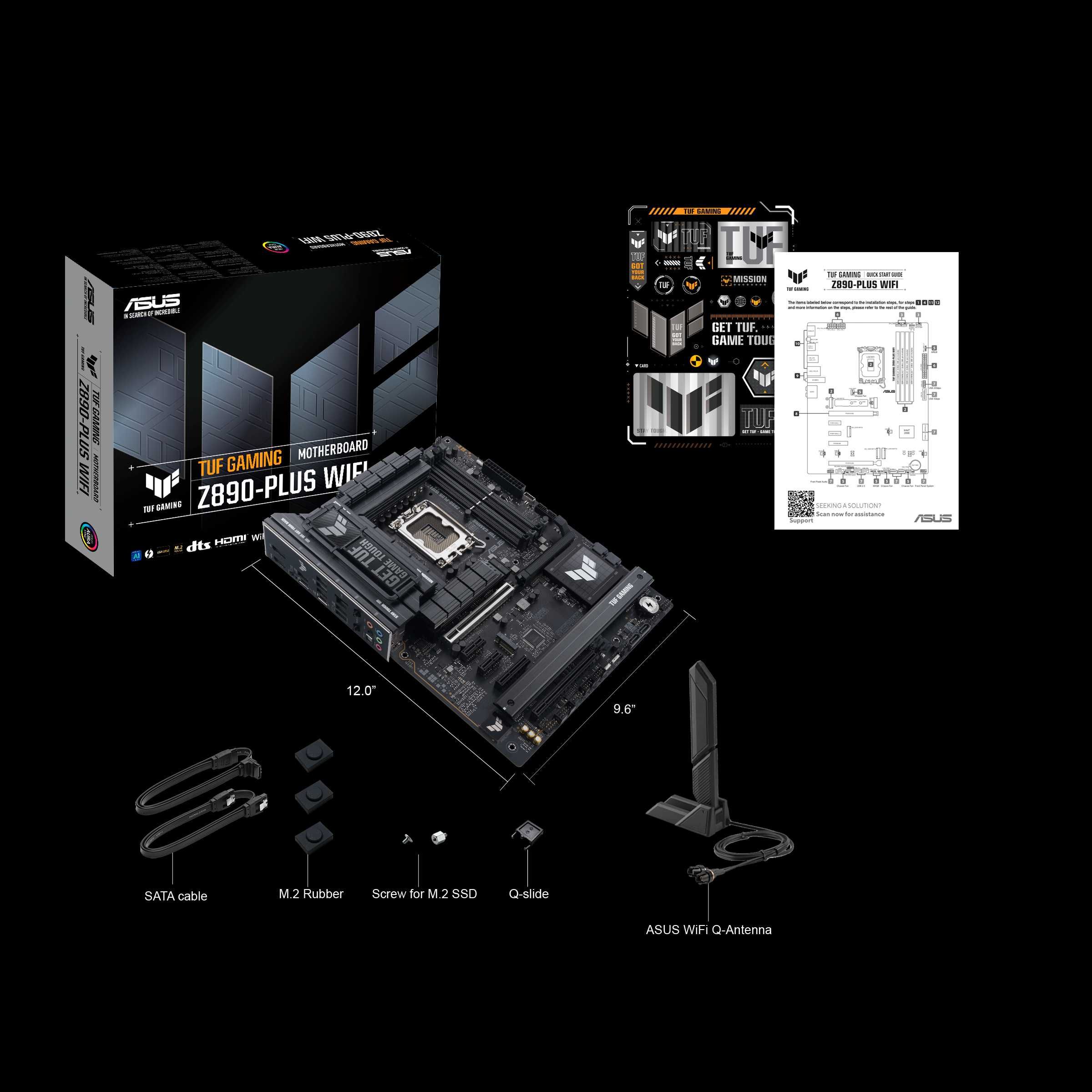 Материнская плата ASUS TUF GAMING Z890-PLUS WIFI. Сокет LGA 1851