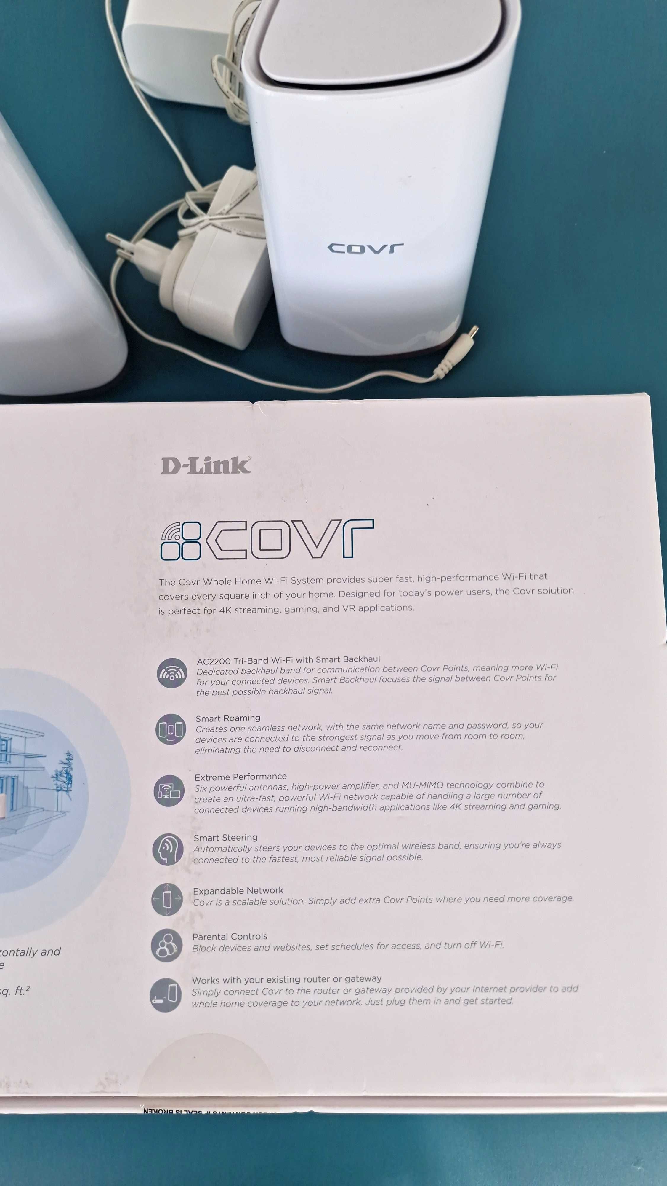 Sistem / router Wireless Mesh D-LINK COVR-2202 AC2200, 4 unitati