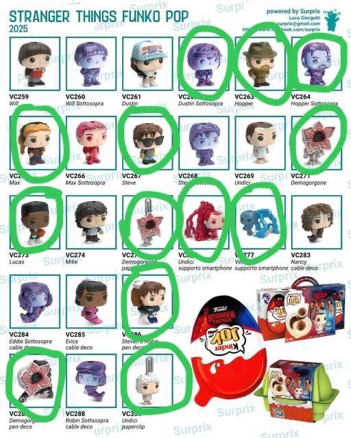 Продам или обменяю фигурки kinder joy очень странные дела