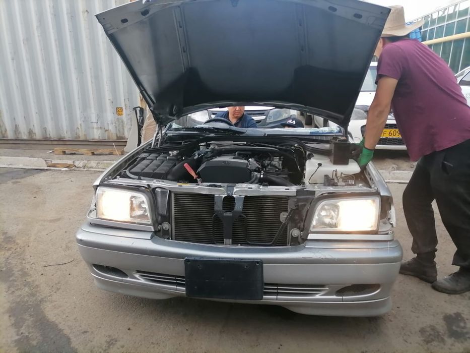 W202 япония распил авторазбор рестайлинг двигатель акпп запчасть