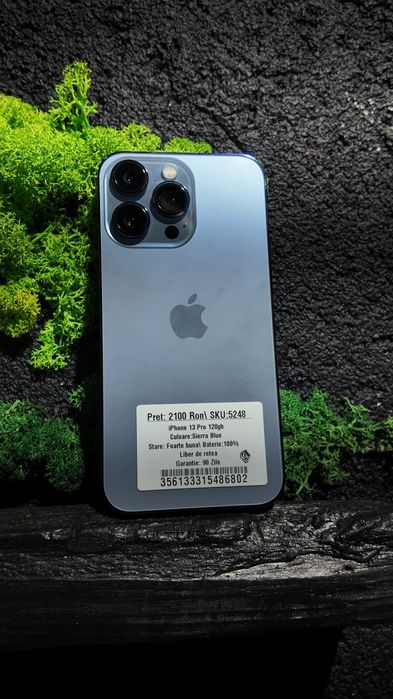 iPhone 13 Pro 128gb Blue Neverlocked Bat 100%/Fact+Garantie