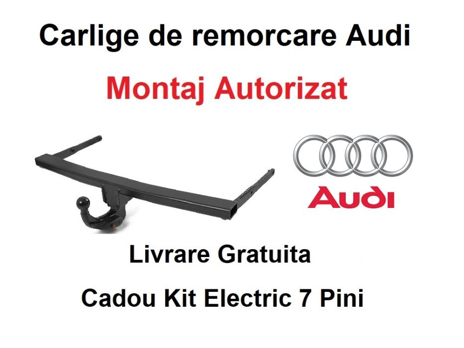 Carlig Remorcare AUDI A4 Combi 2001-2004 - Omologat RAR si EU