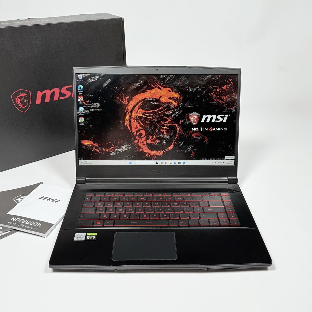 MSI Thin/15,6” 144Hz IPS/RTX 2060 6GB/i5-10300H/16GB RAM/512GB NVMe