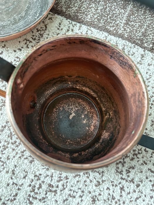 Stropitoare Ibric cupru hand made antique cu tavita