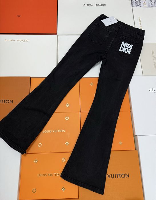 CD дамски дънки чарлстон с висока талия New Season