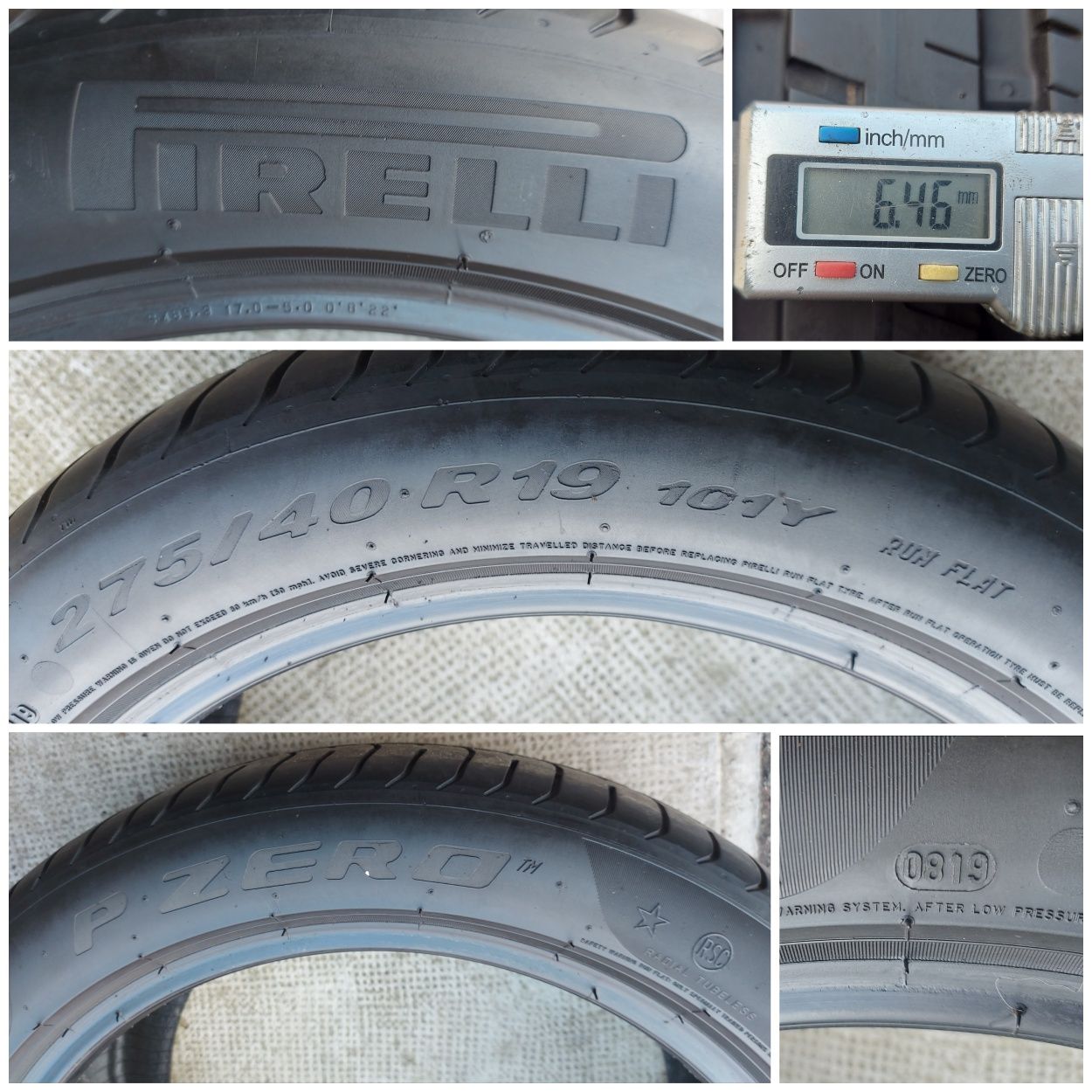 O bucată 275/255 45/40 R19 vară - una Pirelli Michelin