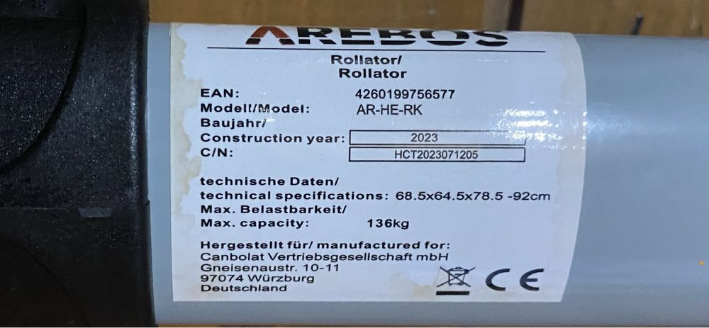 Rollator  “Arebos”