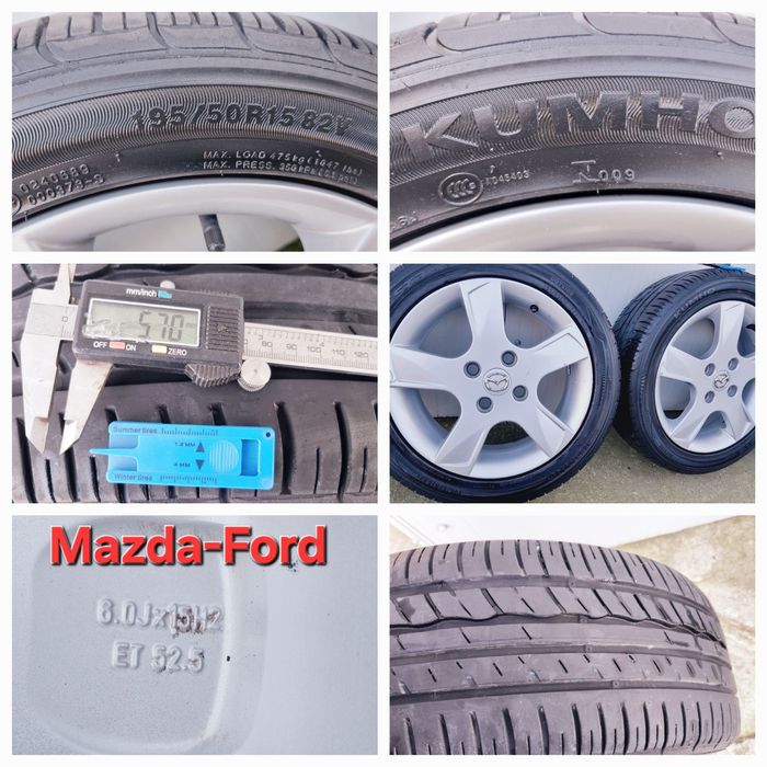 Set jante, anvelope A4, ASX, BMW, MAZDA, FORD