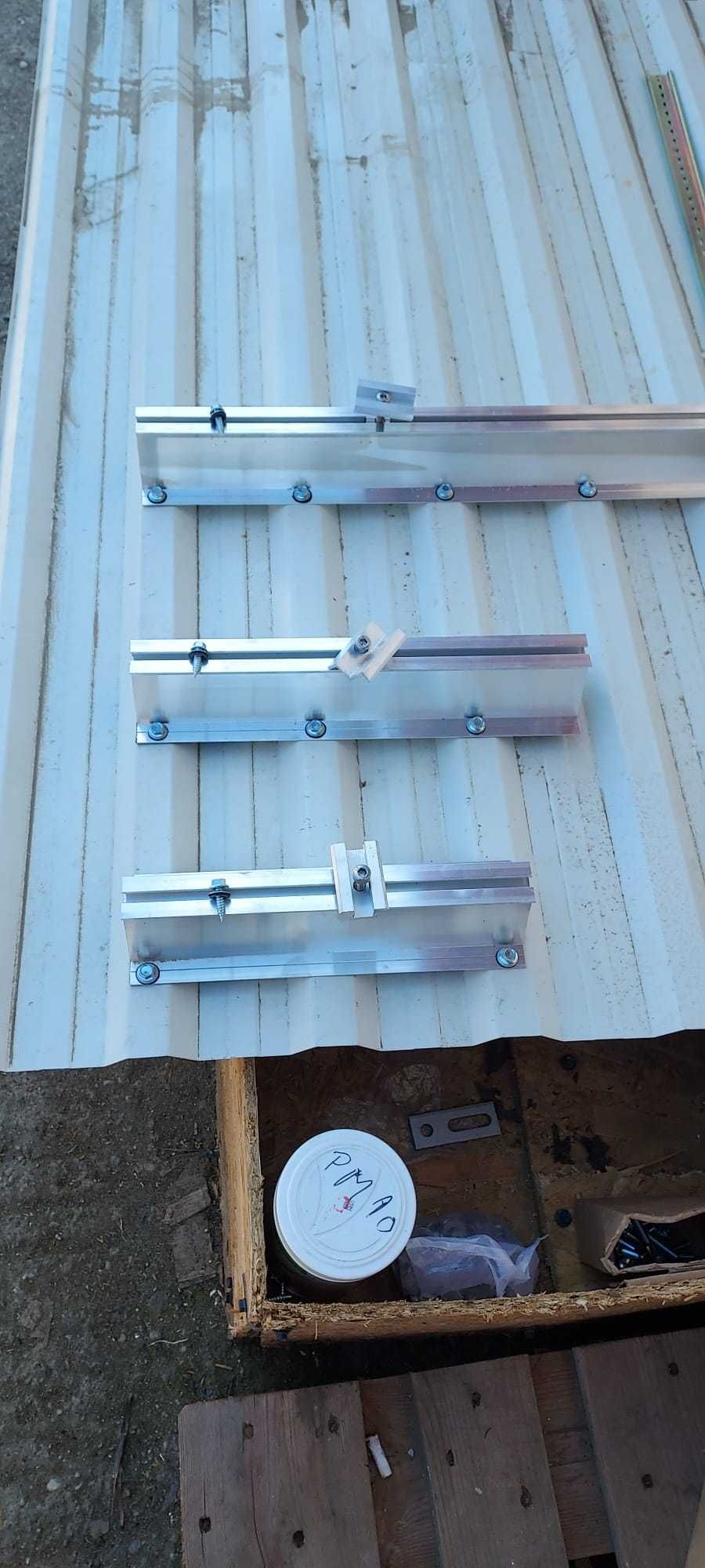 Minirail profil sina de montaj panouri fotovoltaice H63mm