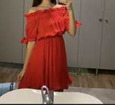 Rochie rosie de vara