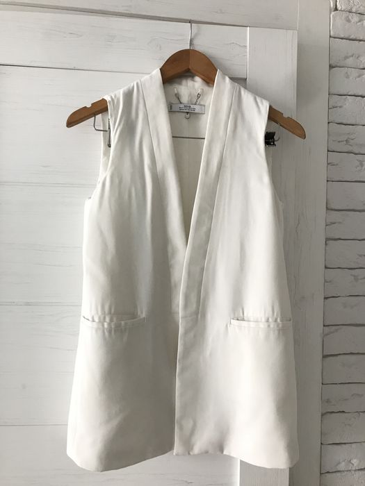 Белый жилет Mango, костюмного кроя