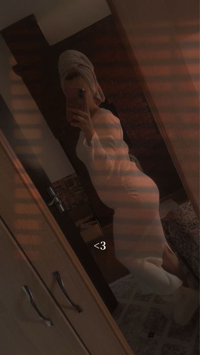 Rochie lunga alba mulata