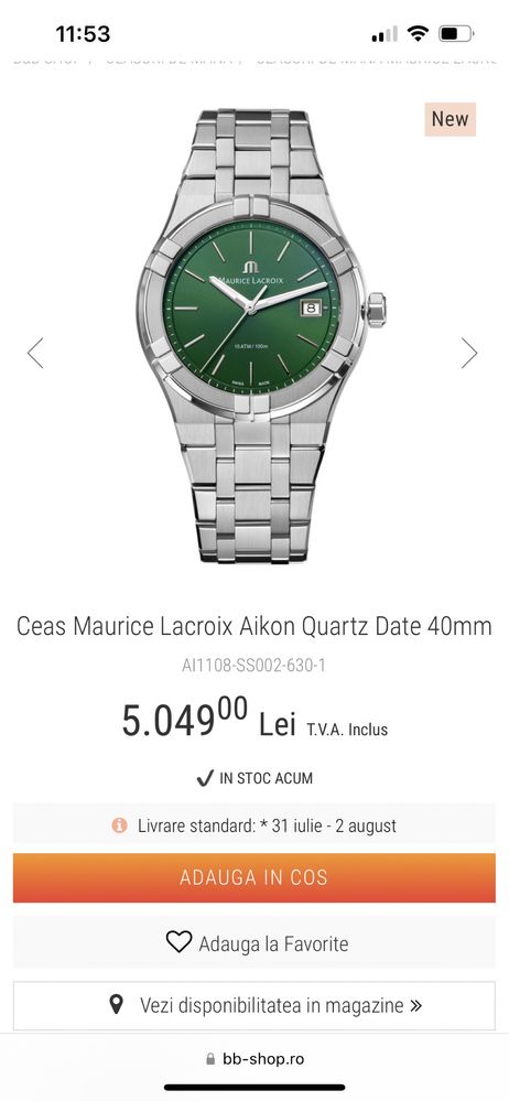 Maurice Lacroix Aikon 40mm quart