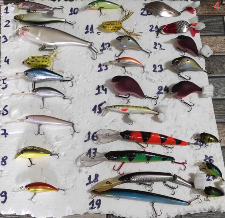 Rapala,Salmo, Savage gear,daiwa, rebel, Yo-zuri, STORM,Nils Master Abu