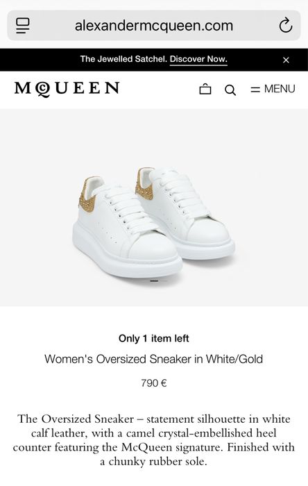 Кожени кецове Alexander McQueen 40EU оригинални