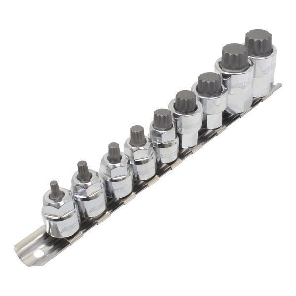 Комплект ключове бита m4-m18 xzn 3/8 - 1/2 9 бр.