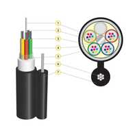 Кабель оптический подвесной для интернет  6-8-16 волокон