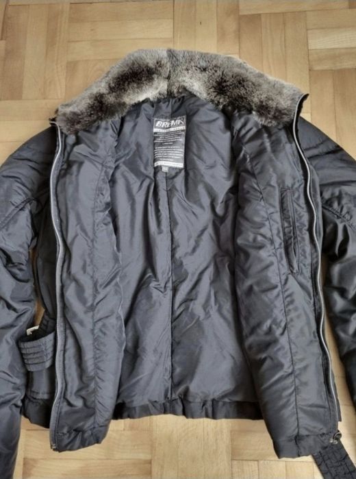 Geaca Brema, groasa, iarna - femei, Blană iepure + Pene gâscă - 44 / L