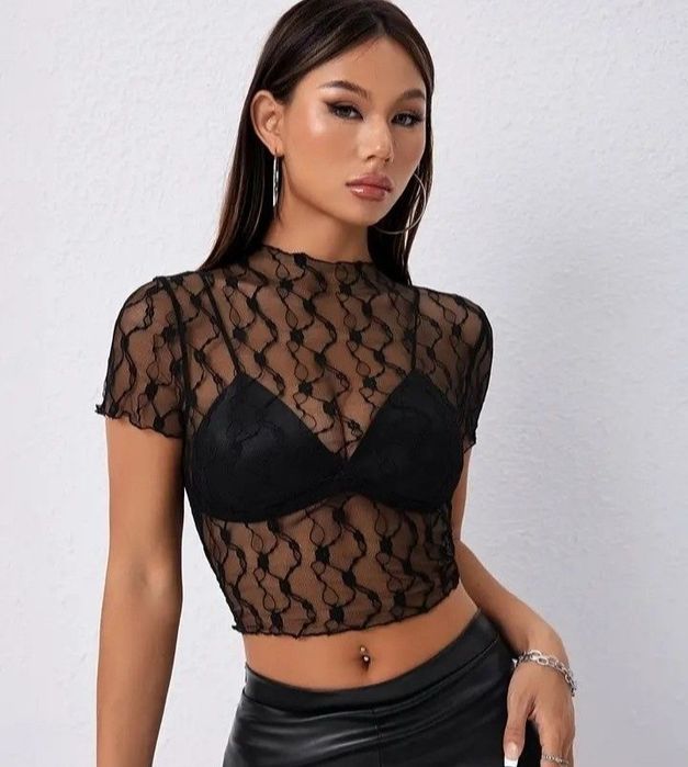 Top dama,dantela elastica, new model