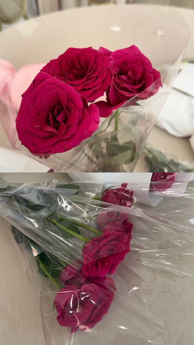 3 букетика роз по 3шт. По отдельности 500тг/шт, все 3 сразу 1350тг